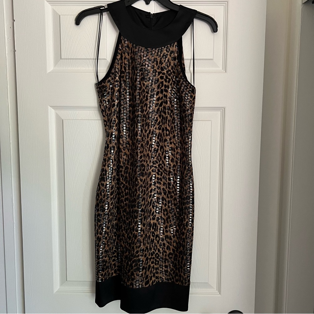 Caché Leopard / Black /Brown Dress